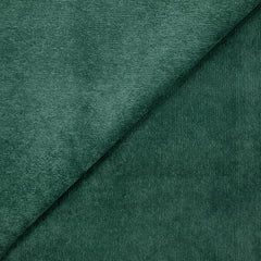 Velours polyester fine côte vert pin