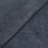 Velours polyester fines côtes gris acier