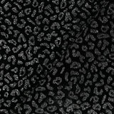 Velours ras à paillettes léopard noir