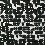 Viscose printed Bauhaus black white background