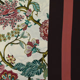 Viscose imprimée botanique vieux rose