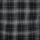 Viscose imprimée carreaux gris fond noir