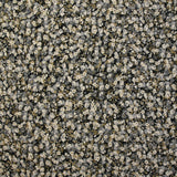 Viscose imprimée fleurs d'automne kaki, gris et écru fond noir