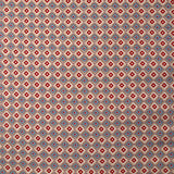 Viscose imprimée fleurs graphiques bordeaux fond beige rosé