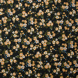 Viscose imprimée fleurs Pétunia fond noir