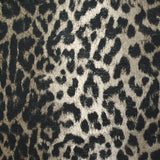 Viscose imprimée flou animal fond taupe