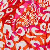 Viscose imprimée léopard rose