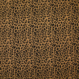 Viscose imprimée moucheté léopard noir fond alezan