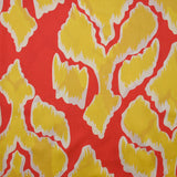 Viscose imprimée opulence vitaminée fond corail
