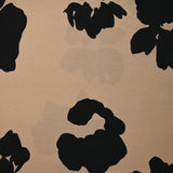 Viscose imprimée tache de fleurs fond beige