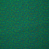 Viscose imprimée texturée mini fleurs fond vert