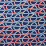 Viscose imprimée tourbillon arc-en-ciel fond marine
