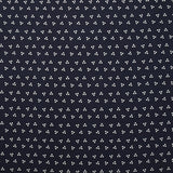 Viscose imprimée trio de pois fond marine