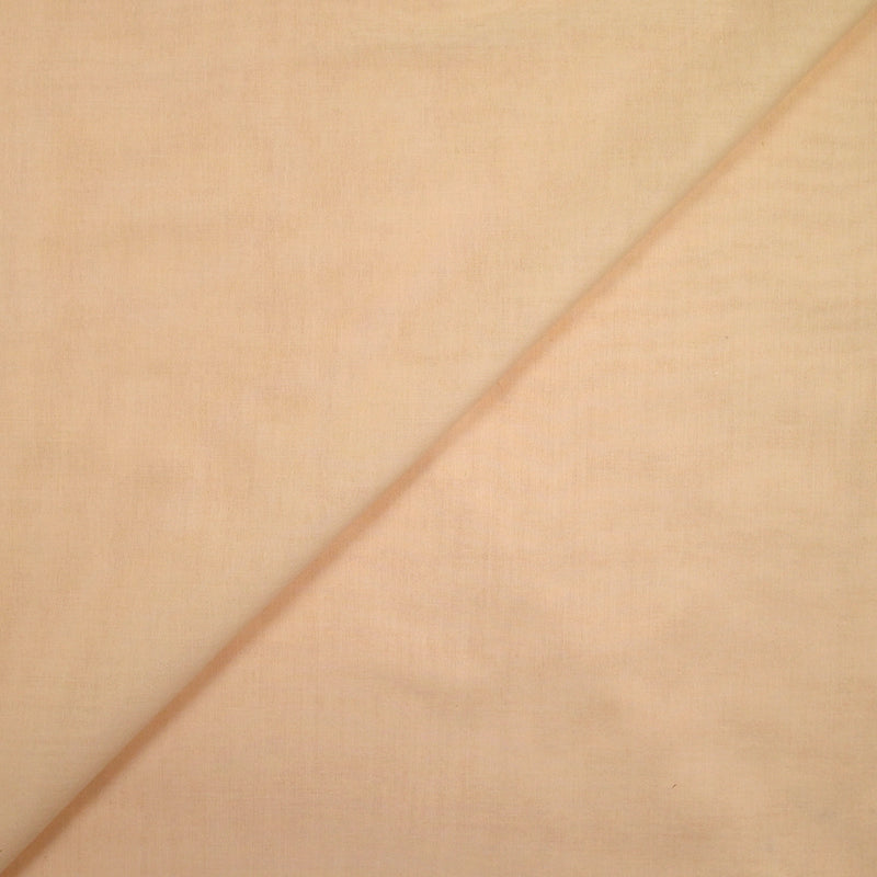 Voile de coton pêche blanche