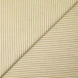 Voile de coton tissé-teint rayure marron et écrue