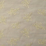 Voile de tencel brodé Mylena écru