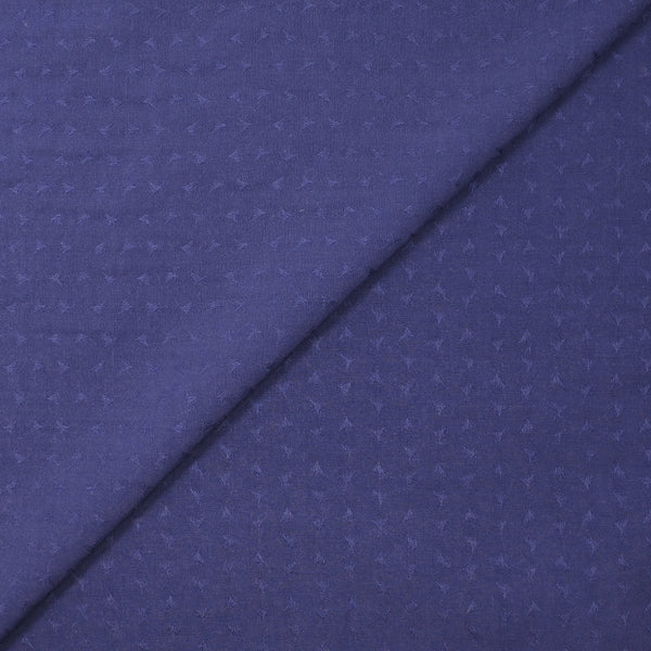 Voile de viscose triangle satiné ton sur ton indigo