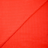 Voile polyviscose rayé nervuré Maria orange