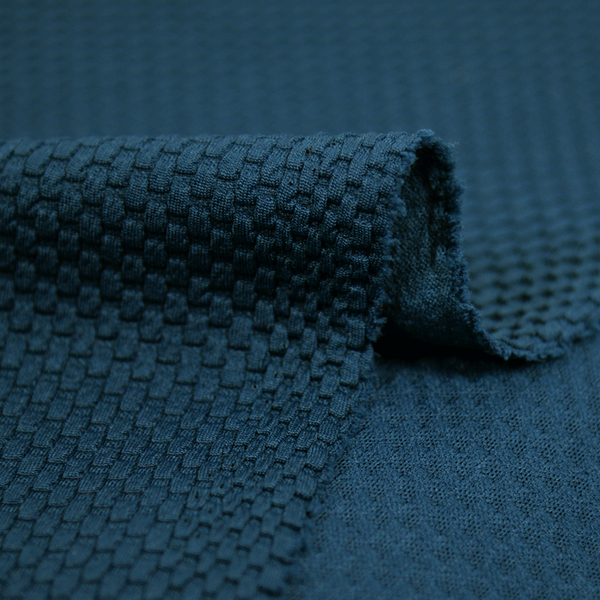 Jersey nid d'abeille bleu canard