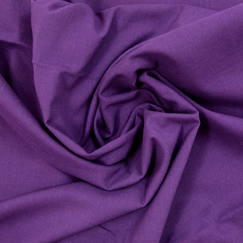 Voile de coton aubergine