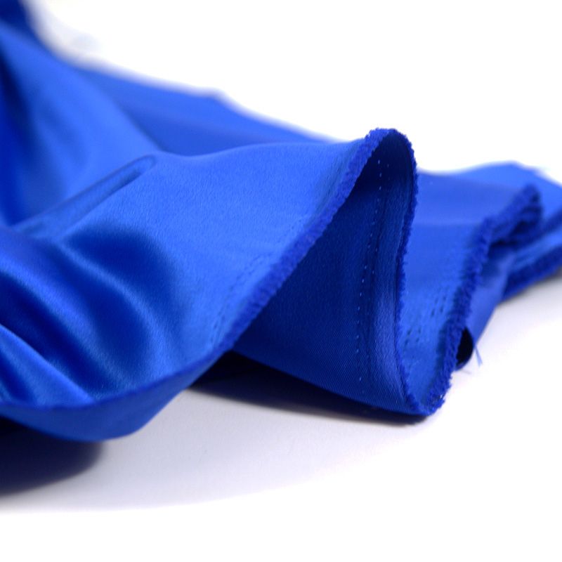 Satin duchesse polyester cobalt