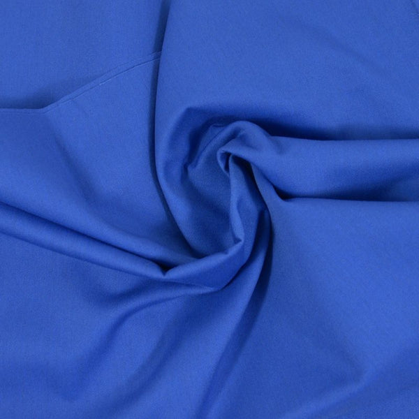 Gabardine polycoton sergé bleu roi