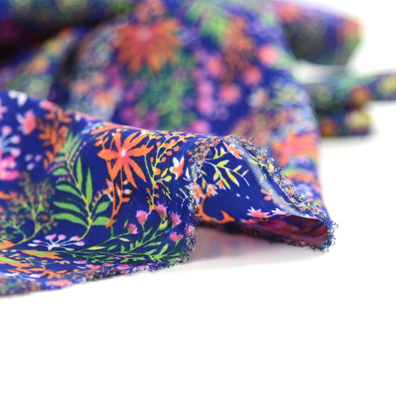Microfibre imprimée Selva fond marine