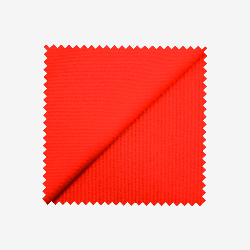 Piqué de coton milleraies rouge Coupon 45x45 cm