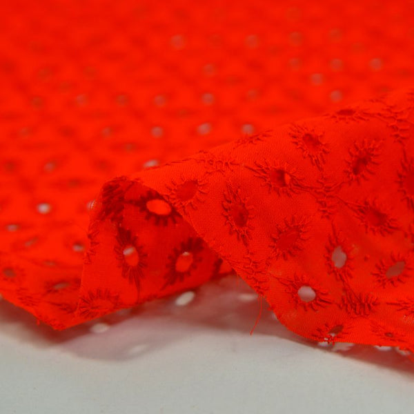 Broderie anglaise Konohana rouge