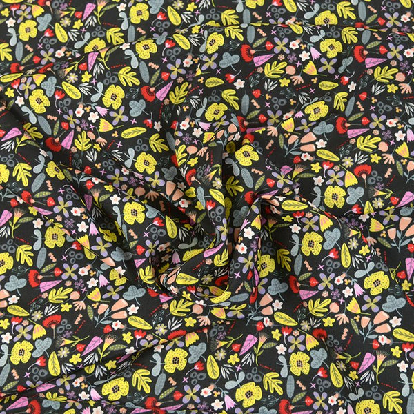 Microfibre imprimée une ballade avec toi fond noir