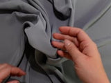 Microfibre polyester gris