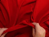 Microfibre polyester rouge