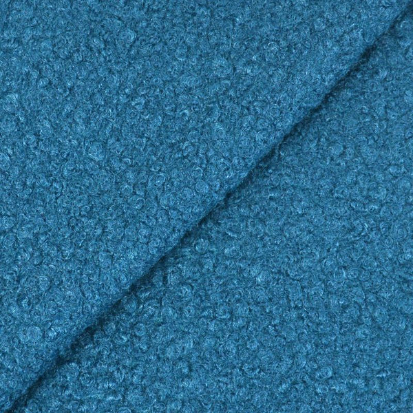 Lainage bouclette bleu pétrole