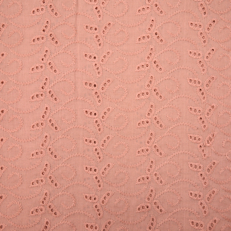 Broderie anglaise Amaterasu vieux rose