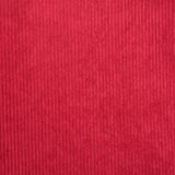 Velours polyester côtelé rouge framboise
