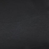 Black polyester satin crepe
