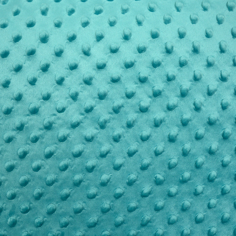 Polaire minky relief turquoise