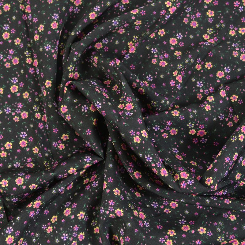 Microfibre imprimée retrouvailles délicieuses fond noir
