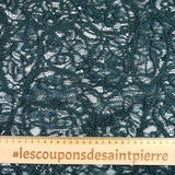 Dentelle polyester corde vert