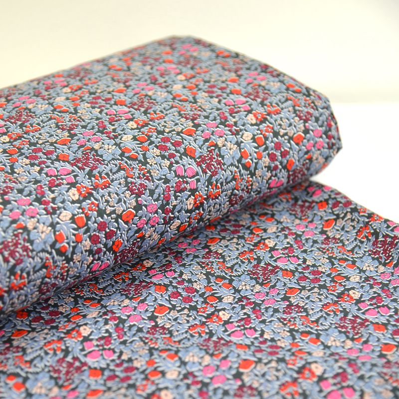 Coton liberty ® Alicia bell gris au mètre