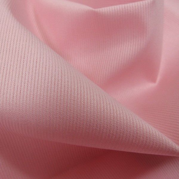 Piqué de coton milleraies rose Coupon 45x45 cm
