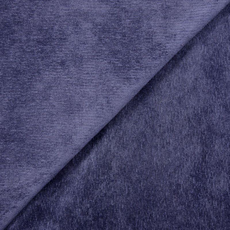 Velours polyester côtelé bleu marine