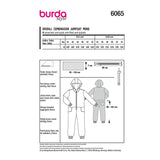 Patron Burda n°6065: Combinaison