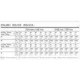Patrón N ° 2375: disfraz de policía/policía