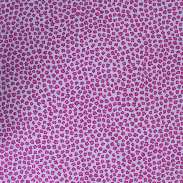 Tissus Piqué de coton imprimé léopard fuchsia