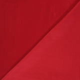 Tissu aspect daim double-face rouge