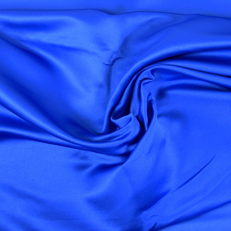 Satin duchesse polyester cobalt