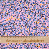 Viscose printed in pink background