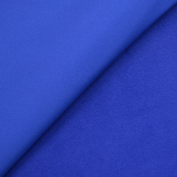 Tissu Softshell uni bleu roi