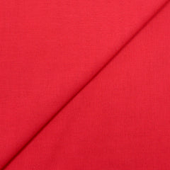 Voile de coton rouge framboise